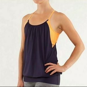 Lululemon No Limits Tank Black Swan / Crea…